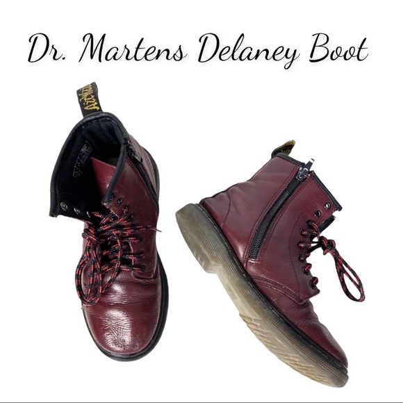 Dr. Martens Other - Dr. Martens 1460 Cherry Red Junior Delaney Boot